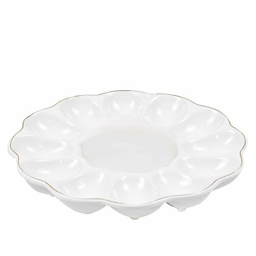 Florina Porcelanski krožnik za jajca Classic , 21cm