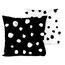 4home Povlak na polštářek Puntíky Dalmatin  černobílá, 40 x 40 cm, sada 2 ks