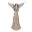 Anděl s roztaženými křídly Emma hnědá, polyresin, 19 x 32 x 11 cm