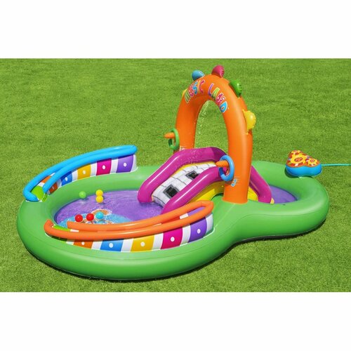 Bestway Aufblasbares Wasserspielzentrum Sing and Splash, 295 x 190 x 137 cm