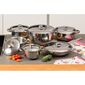 Set oale inox cu capac inox 4Home Destiny, 12 piese