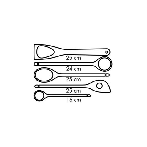 Tescoma 5-teiliges Set von Küchenutensilien WOODY