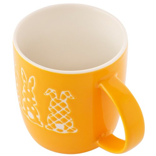 Altom Porcelán bögre Nyulak, 360 ml, sárga, sárga termék 2. képe