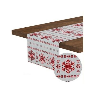 Різдвяна доріжка на стіл Scandi Біле Різдво, 40 x 140 см