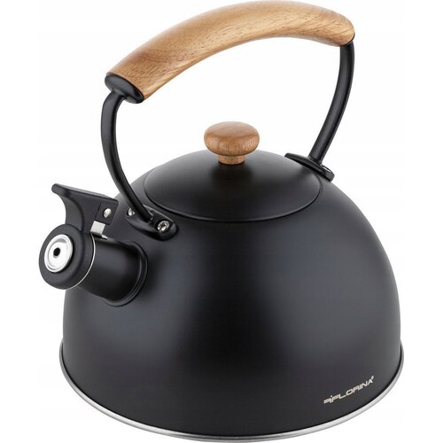 Florina Edelstahl-Wasserkocher Natura Line 1,8 l, Schwarz