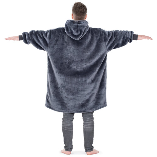 4Home Bluza z barankiem mikroplusz Antracyt, uni L męska