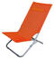 Plážová skládacia stolička s vankúšom oranžová