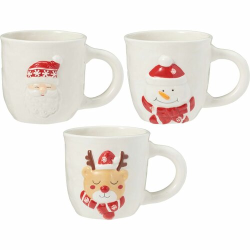Zestaw 3 ceramicznych kubków North Pole 500 ml