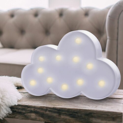 DecoKing Świecąca dekoracja Chmurka ciepły biały, 11 LED