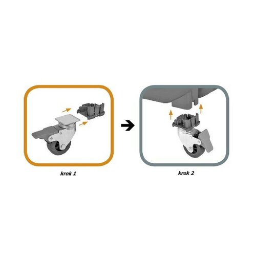 MPS Italia Set de roți pentru Skudo Metal 4, 5, 6, 7 și Skudo Car, 4 buc