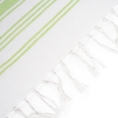Home Elements Brisa Fouta bela/zelena/modra, 90 x170 cm