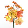 Ramură decorativă de toamnă cu frunze și boabe, 35 cm