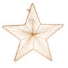 Metalowa świecąca gwiazda wisząca Golden Glow, 30 x 29 cm, 10 diod LED