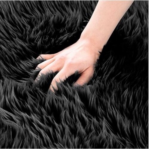 Restilo Kožešina Dokka černá, 60 x 90 cm