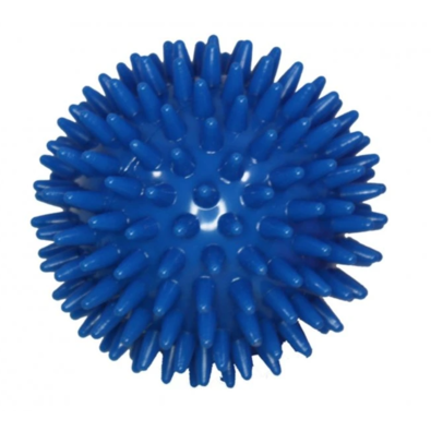 Masažna žogica Ježek modra, 8 cm