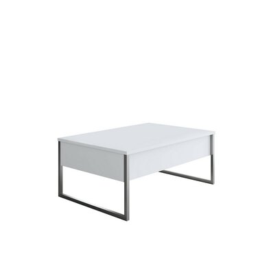Konferenční stolek Luxe White and Silver