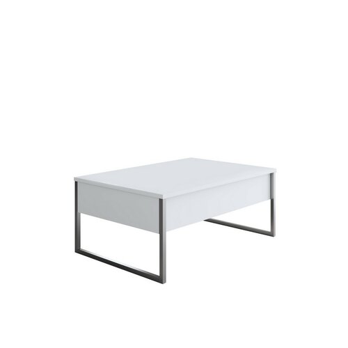 Măsuță de cafea Luxe White and Silver