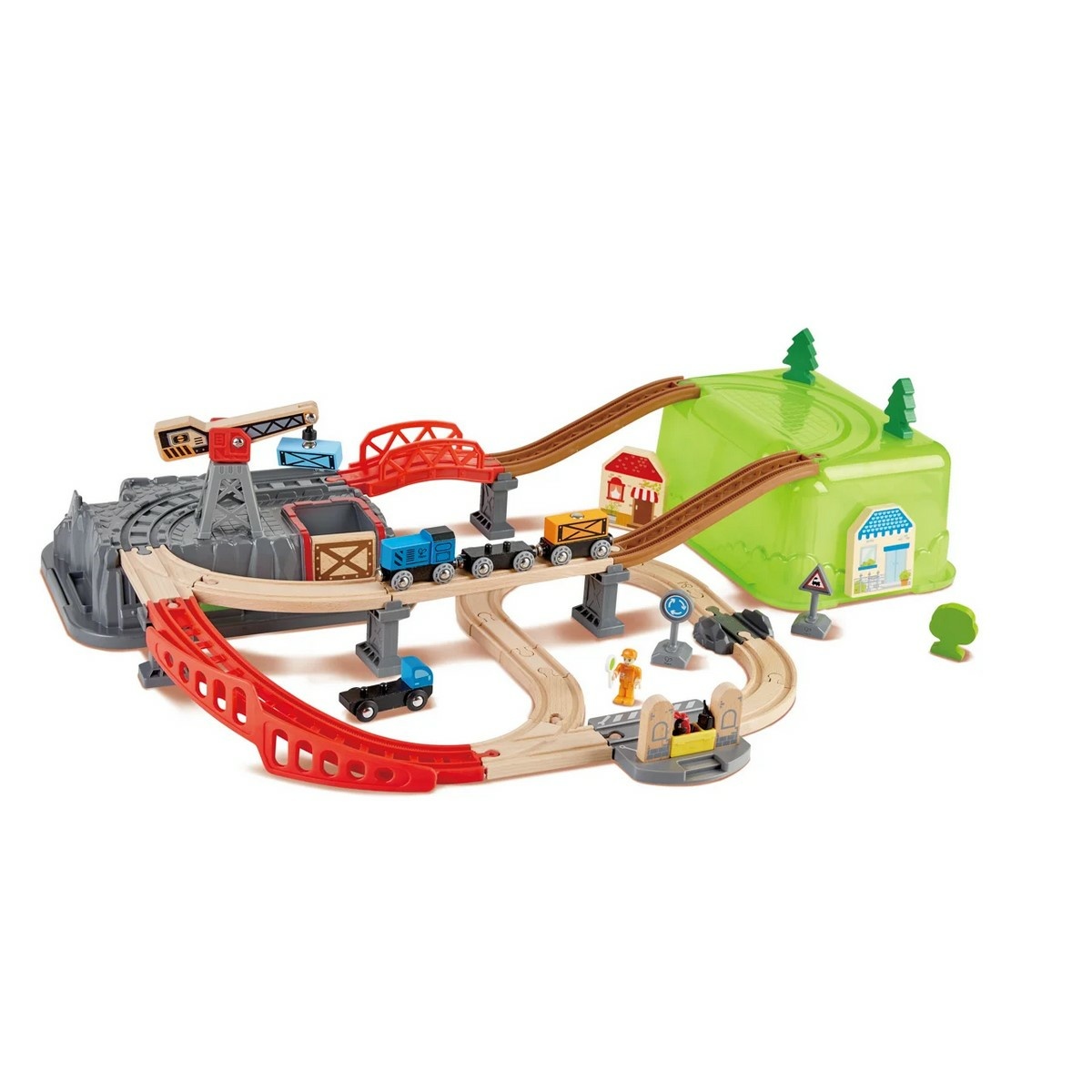 Hape Train pálya játékdobozzal