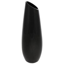 Keramická váza Oval, 12 x 36 x 12 cm, čierna Keramická váza Oval, 12 x 36 x 12 cm, čierna
