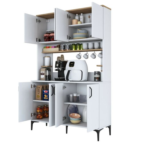 Schrank Jevy Walnut and White