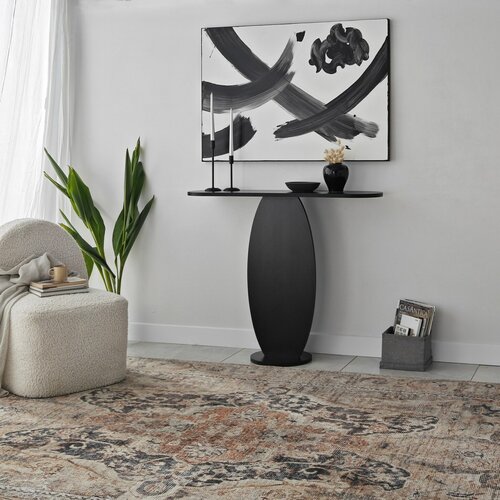 Ellittica Anthracite konzolasztal