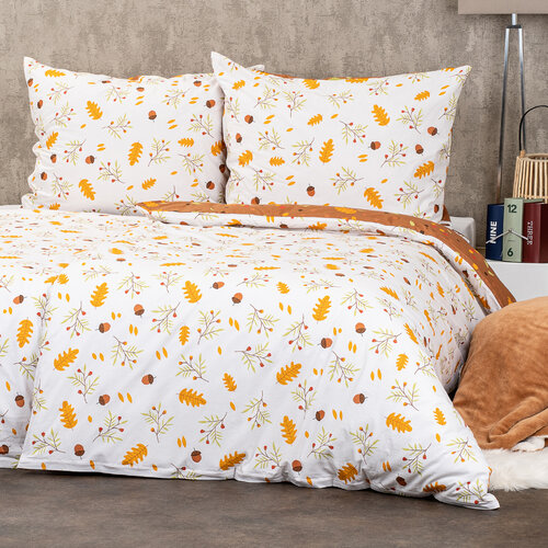 4Home Бавовняна постільна білизна Осінь, 220 x 200 см, 2 шт. 70 x 90 см
