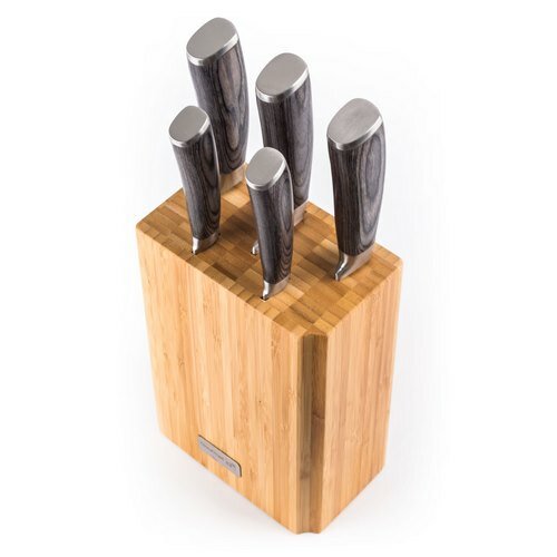 Zestaw noży G21 Gourmet Stone 5 szt. + bambusowy blok