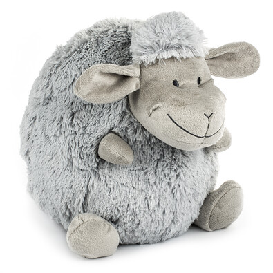 Kissen Schafkugel Grau, 25 cmgrau  , Durchmesser 25 cm