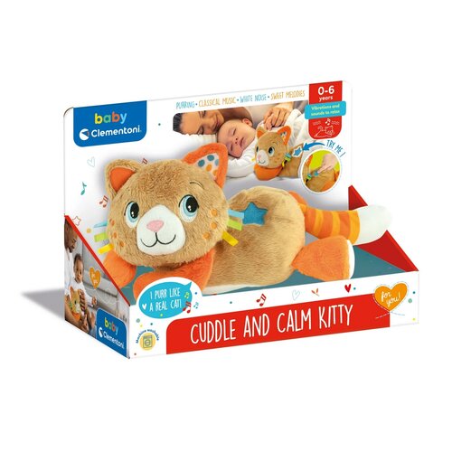 Clementoni Interaktywny kot ze spokojnymidźwiękami, pluszowy