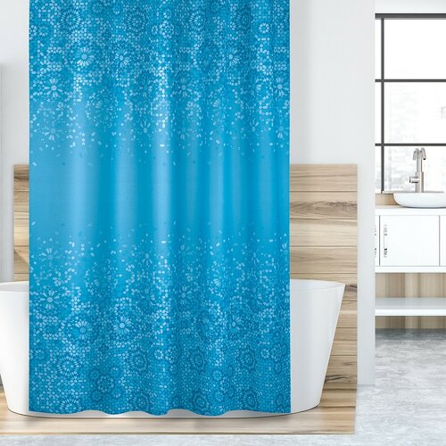 Sprchový záves Mozaika modrá, 180 x 200 cm