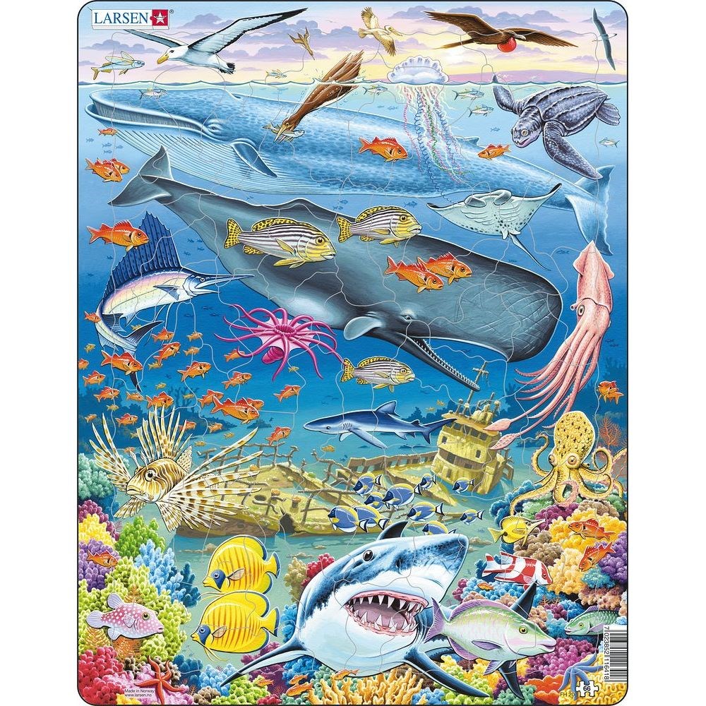 Larsen Puzzle Veľrybí útes, 66 dielikov