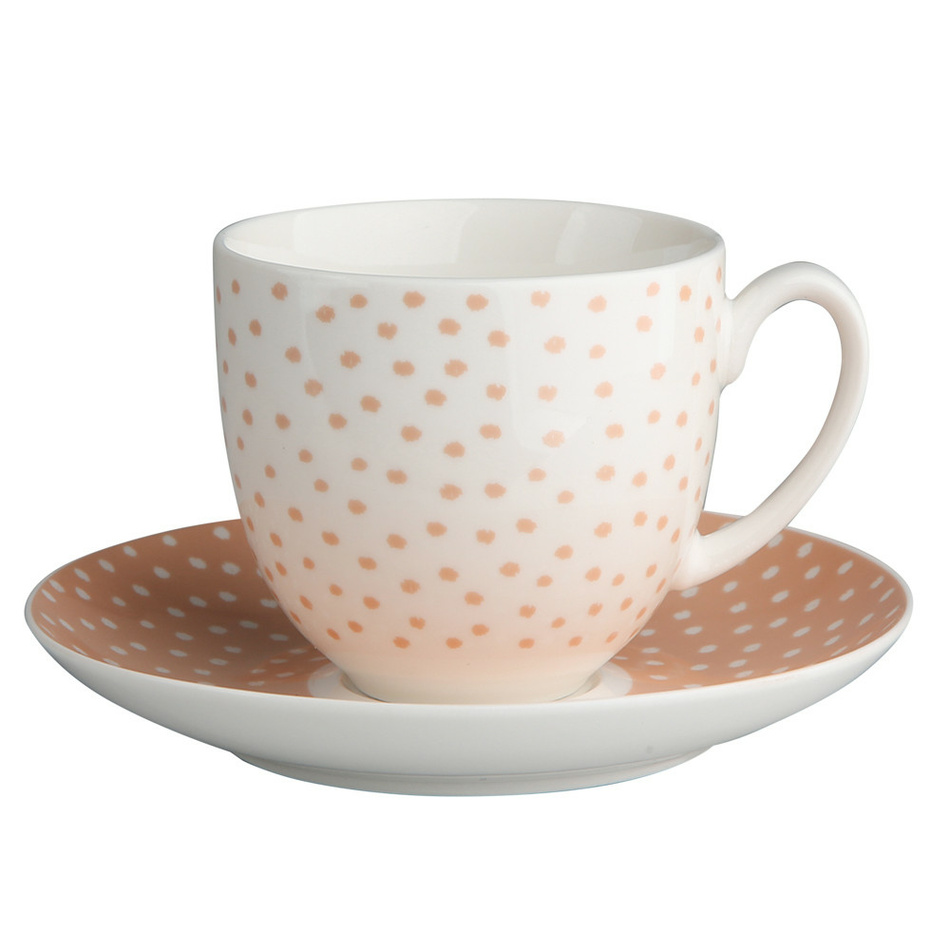 Altom Porcelánový šálek s podšálkem Punto, 200 ml