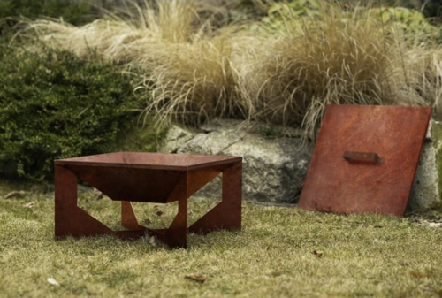 Vento Ognisko ogrodowe 70 x 70 x 30 cm, corten CORGARDEN 1015