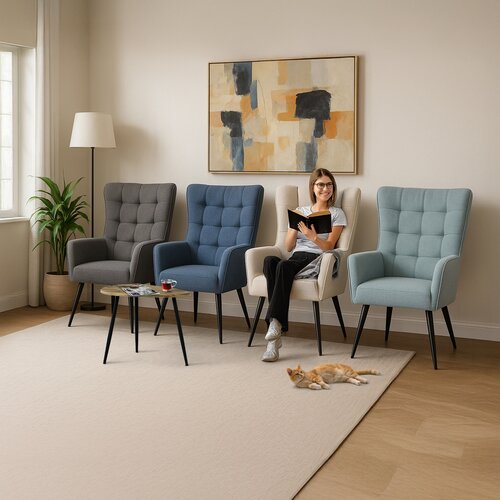 Fotel relaksacyjny 315 GRN2, turkusowy