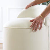 Polsterhocker Dover Cream