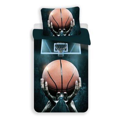 Bavlněné povlečení Basketbal, 140 x 200 cm, 70 x 90 cm