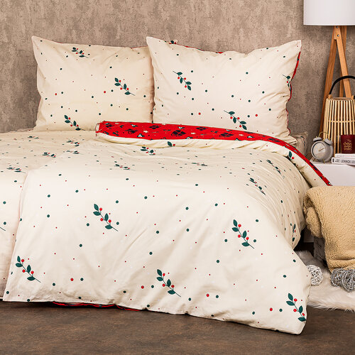 4Home Božična bombažna posteljnina Christmas joy, 220 x 200 cm, 2 kosa 70 x 90 cm