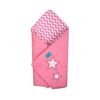 Belisima Dziecięcy becik wyszywany Gwiazdka, różowy, 75 x 75 cm