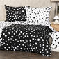 4Home Bavlnené obliečky Dalmatín čiernobiela, 160 x 200 cm, 70 x 80 cm
