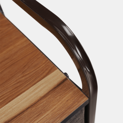 Komoda z szufladami z tkaniny HAZEL TYP 3, brązowy