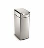 Simplehuman Kosz na śmieci z czujnikiem dotykowym 40 l, wąski