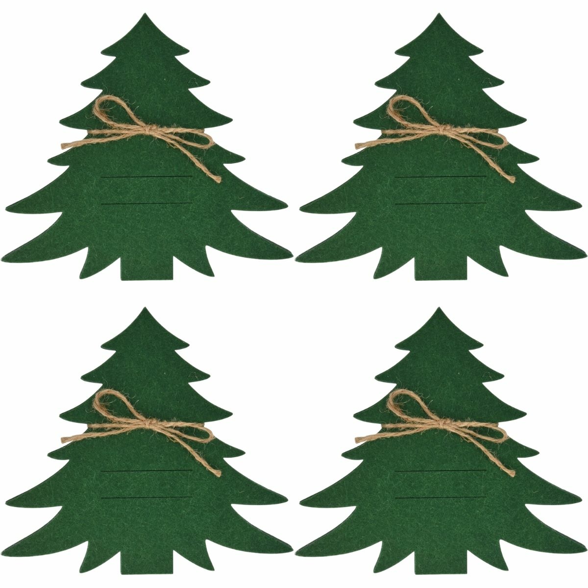 Vrecko na príbory X-Mas Tree zelená, sada 4 ks