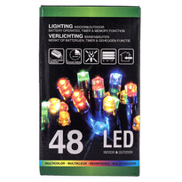 Instalație luminoasă Crăciun, colorată, 48 LED-uri Instalație luminoasă Crăciun, colorată, 48 LED-uri