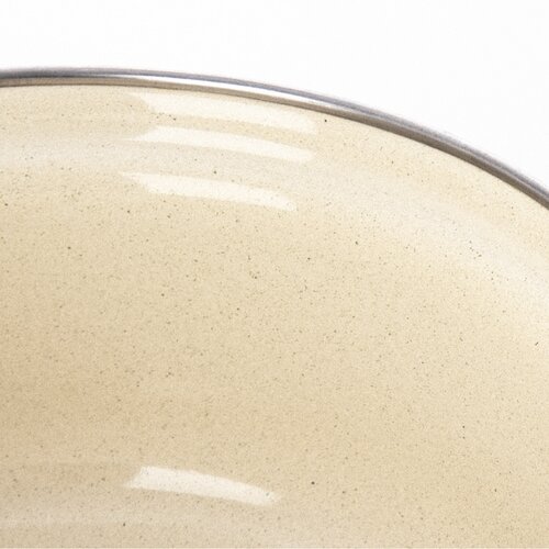 Orion Emaille-Kasserolle mit Rand Braun, Durchmesser 14 cm