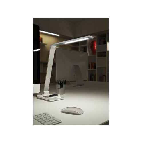 Panlux Stolní LED lampička s bezdrátovou nabíječkou Master, bílá