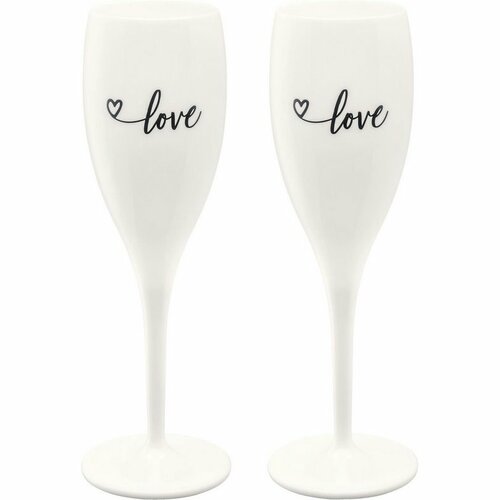 Koziol Набір келихів з 2 предметів з написом LOVE