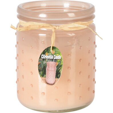 Репелентна свічка Citronella 230 г, помаранчева, 10,5 х 12,5 см