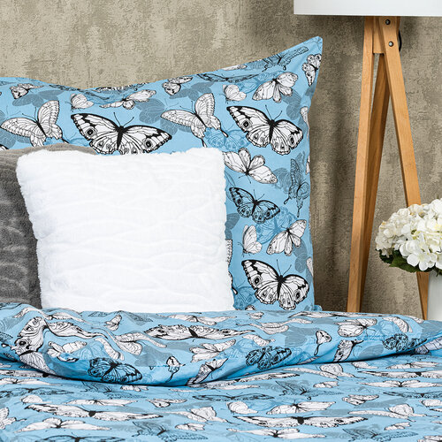Lenjerie pat 4Home Butterflies, din bumbac, 140 x 220 cm, 70 x 90 cm