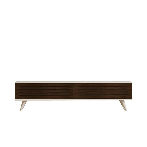 Televizní stolek Hill Walnut and White