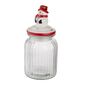 Altom Borcan de sticlă cu capac ceramic Snowman 900 ml